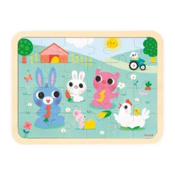 Fat Brain Toy Wooden Farm Spot-the-Difference Puzzle Discount