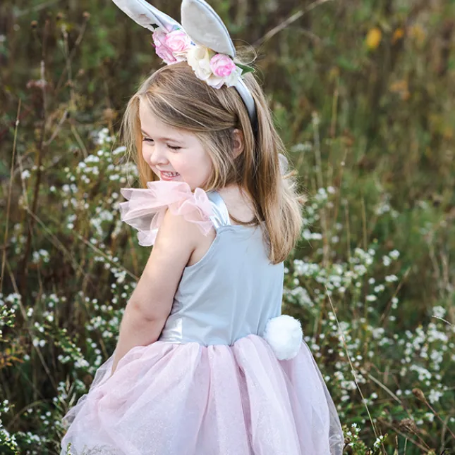 Fat Brain Toy Woodland Bunny Dress & Headpiece - Size 3-4 Clearance
