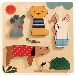 Fat Brain Toy Woodypets Wooden Puzzle Clearance
