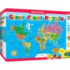 Fat Brain Toy World Map Giant Floor Puzzle - 48 pc Outlet