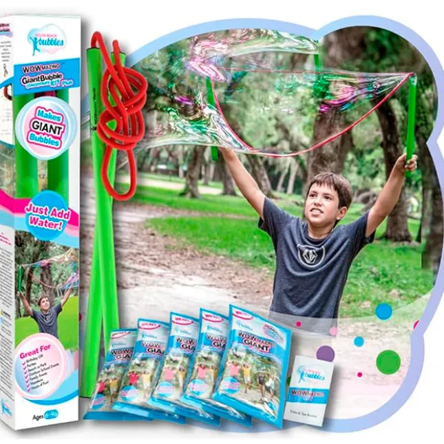 Fat Brain Toy WOWmazing Giant Bubble Concentrate Kit Plus Clearance