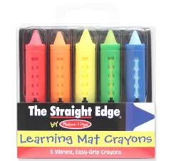 Fat Brain Toy Write On-Wipe Off Learning Mat Crayons Clearance